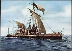 Stable... as long as there's no reef. Kon-Tiki expedition, National Library of Norway